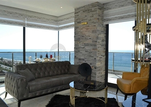 اطلالة بحر مباشرة - مجمع فاخر - غرفتين وصالة مفروشة / مهموتلار / الانيا 