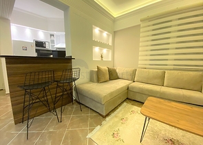 شقة غرفة وصالة - اكساء واثاث جديد - في منطقة حيوية - اوبا / الانيا 