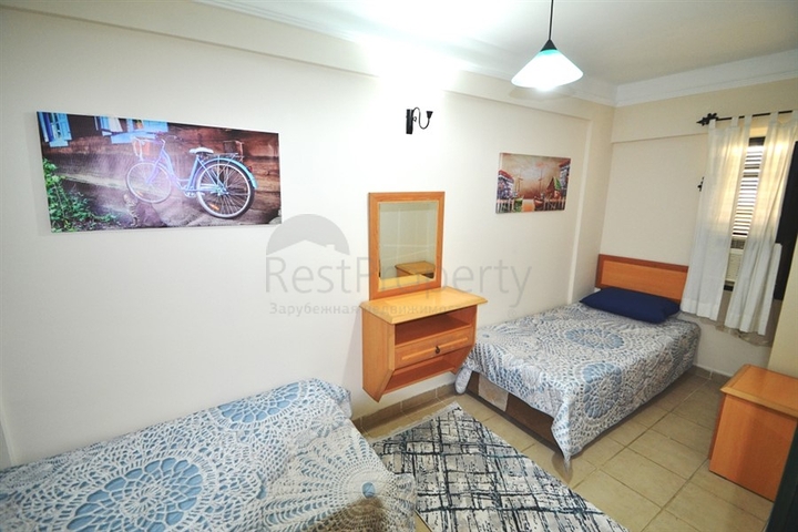 على البحر مباشرة - شقة 2 غرفة وصالة - في مهموتلار / الانيا 