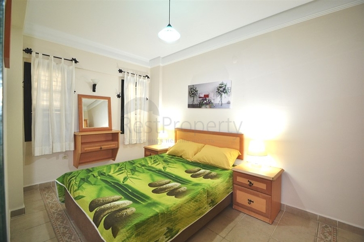 على البحر مباشرة - شقة 2 غرفة وصالة - في مهموتلار / الانيا 