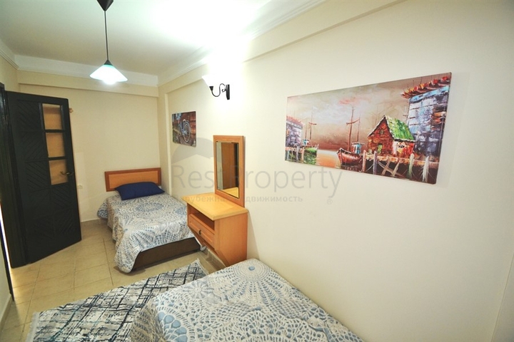 على البحر مباشرة - شقة 2 غرفة وصالة - في مهموتلار / الانيا 