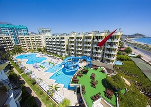 على البحر مباشرة - شقة 2 غرفة وصالة - في مهموتلار / الانيا 