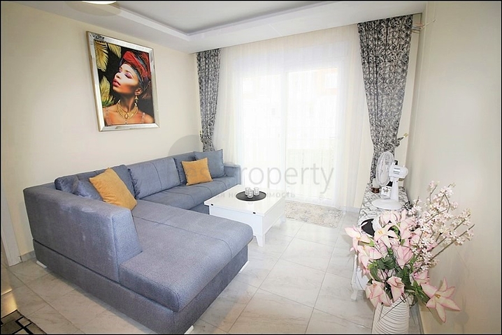 بسعر مفري - شقة غرفة وصالة مفروشة - مهموتلار / الانيا 