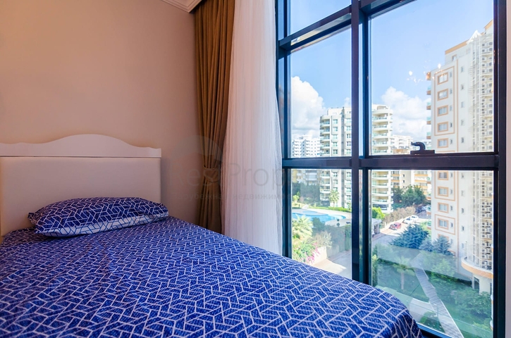 مجمع سكني فاخر - شقة 2 غرفة وصالة - فرش حديث - في مهموتلار / الانيا 