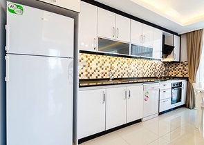 مجمع سكني فاخر - شقة 2 غرفة وصالة - فرش حديث - في مهموتلار / الانيا 