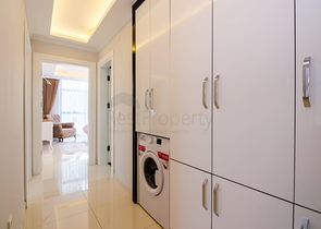 مجمع سكني فاخر - شقة 2 غرفة وصالة - فرش حديث - في مهموتلار / الانيا 