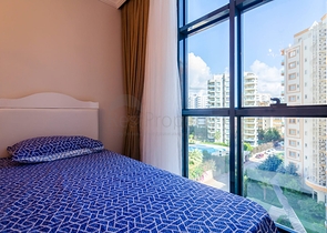 مجمع سكني فاخر - شقة 2 غرفة وصالة - فرش حديث - في مهموتلار / الانيا 