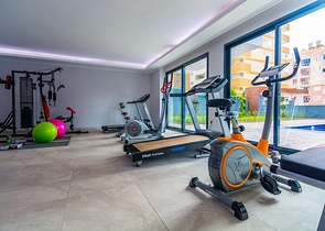 مجمع سكني فاخر - شقة 2 غرفة وصالة - فرش حديث - في مهموتلار / الانيا 