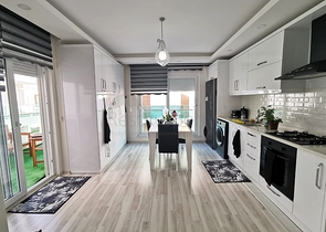 بنتهاوس واسع 4 + 1 مع أثاث في كونيالتي أنطاليا