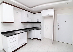 اطلالة بحر - شقة غرفة وصالة ضمن مجمع سكني - مهموتلار / الانيا 