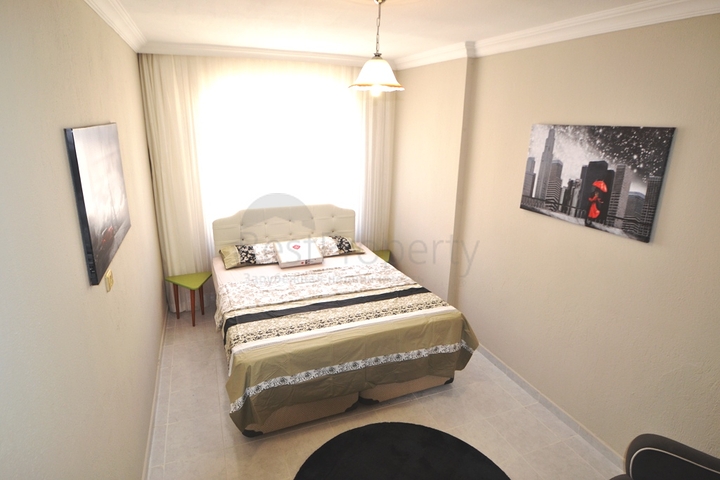 منطقة حيوية وقريبة من البحر - شقة غرفتين وصالة مفروشة - مهموتلار / الانيا 