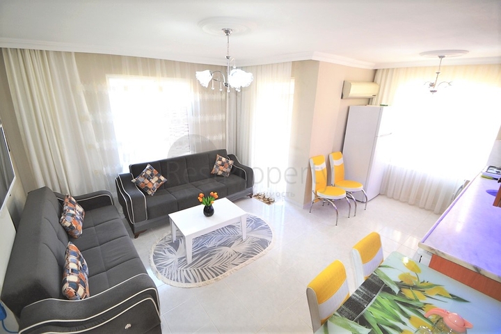 منطقة حيوية وقريبة من البحر - شقة غرفتين وصالة مفروشة - مهموتلار / الانيا 