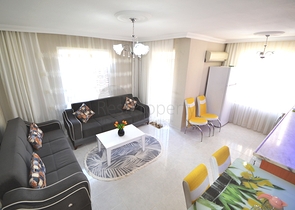 منطقة حيوية وقريبة من البحر - شقة غرفتين وصالة مفروشة - مهموتلار / الانيا 