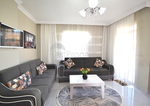 منطقة حيوية وقريبة من البحر - شقة غرفتين وصالة مفروشة - مهموتلار / الانيا 