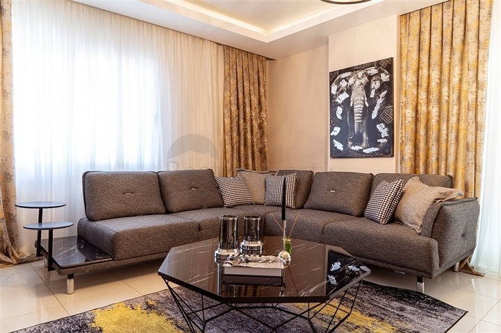 شقة فاخرة - غرفتين وصالة -مفروشة - مهموتلار / الانيا 