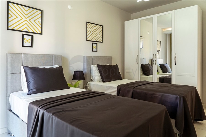 شقة فاخرة - غرفتين وصالة -مفروشة - مهموتلار / الانيا 