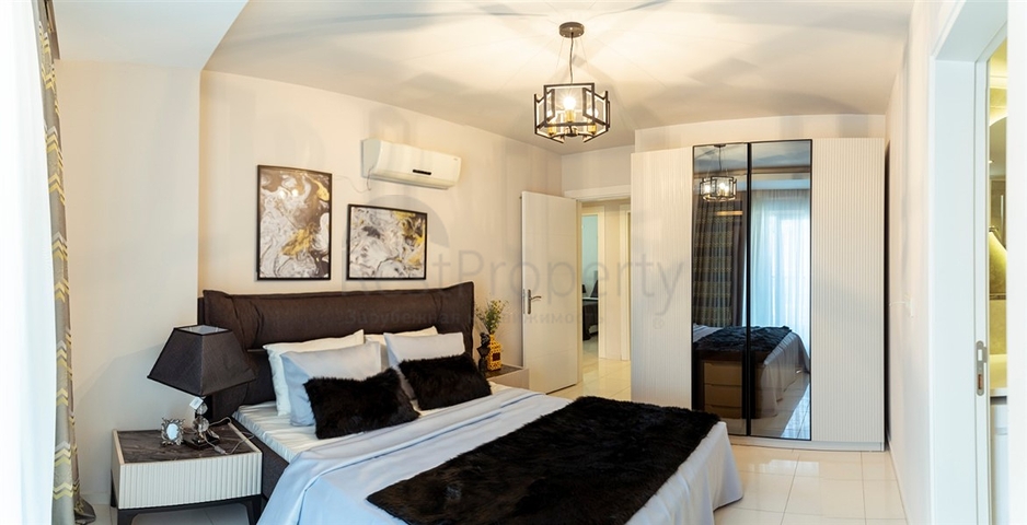 شقة فاخرة - غرفتين وصالة -مفروشة - مهموتلار / الانيا 