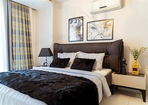 شقة فاخرة - غرفتين وصالة -مفروشة - مهموتلار / الانيا 