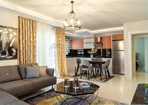 شقة فاخرة - غرفتين وصالة -مفروشة - مهموتلار / الانيا 