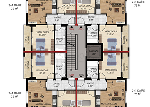 بالاقساط - شقق ضمن مجمع سكني قيد الانشاء في منطقة مركزية - اوبا / الانيا 