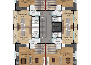 بالاقساط - شقق ضمن مجمع سكني قيد الانشاء في منطقة مركزية - اوبا / الانيا 
