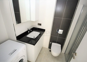 اطلالة بحر مباشرة - شقة غرفة وصالة  مؤثثة - ضمن مجمع 5 نجوم -  مهموتلار / الانيا 