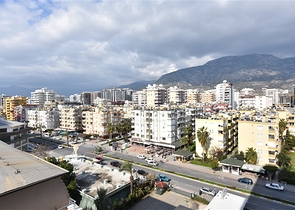 اطلالة بحر مباشرة - شقة غرفة وصالة  مؤثثة - ضمن مجمع 5 نجوم -  مهموتلار / الانيا 