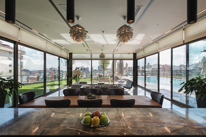 ضمن افخم مجمعات اسطنبول - منطقة شيشلي المركزية - شقق وبنتهاوس بتصاميم متنوعة .