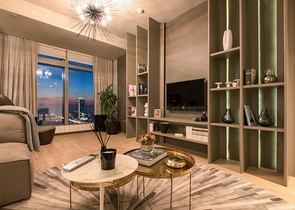 ضمن افخم مجمعات اسطنبول - منطقة شيشلي المركزية - شقق وبنتهاوس بتصاميم متنوعة .