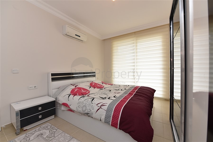 قريبة من البحر -شقة مفروشة - غرفتين وصالة -ضمن مجمع سكني -مهموتلار / الانيا 