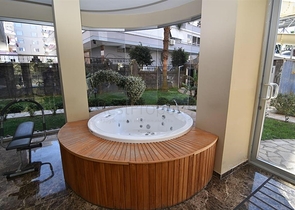 قريبة من البحر -شقة مفروشة - غرفتين وصالة -ضمن مجمع سكني -مهموتلار / الانيا 