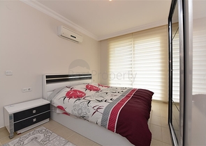 قريبة من البحر -شقة مفروشة - غرفتين وصالة -ضمن مجمع سكني -مهموتلار / الانيا 