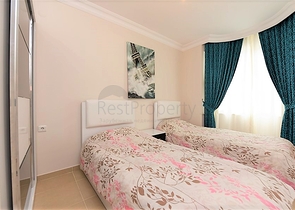 قريبة من البحر -شقة مفروشة - غرفتين وصالة -ضمن مجمع سكني -مهموتلار / الانيا 