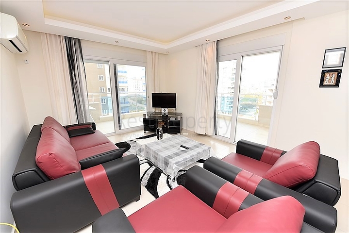 شقة 2 غرفة وصالة - مفروشة -ضمن مجمع سكني - مهموتلار / الانيا 