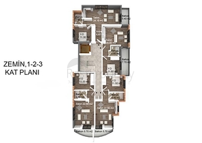 شقق ضمن مجمع سكني حديث في مهموتلار / الانيا 