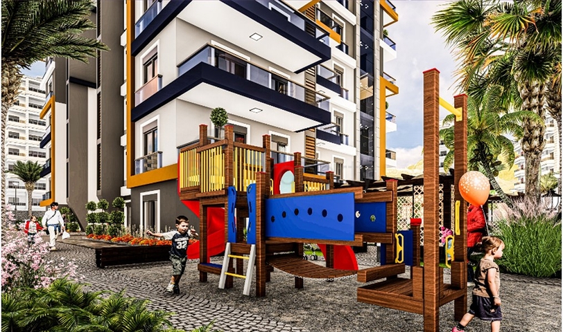 مجمع سكني قيد الانشاء - بالاقساط دون فوائد - في منطقة مهموتلار / الانيا 