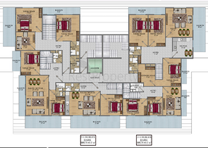 مجمع سكني قيد الانشاء - بالاقساط دون فوائد - في منطقة مهموتلار / الانيا 