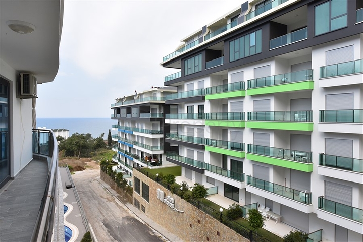 اطلالة بحر- شقة غرفة وصالة - مجمع سكني حديث -كارجي جاك / الانيا 