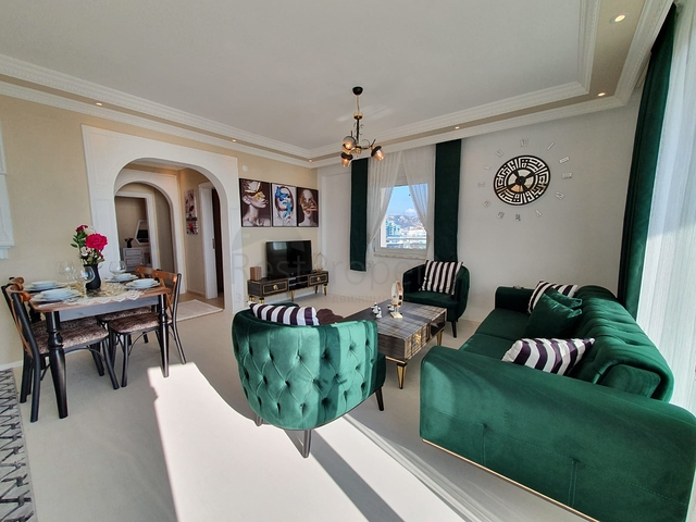 اطلالة بحر ساحرة - شقة غرفتين وصالة مفروشة  - في منطقة مهموتلار / الانيا 