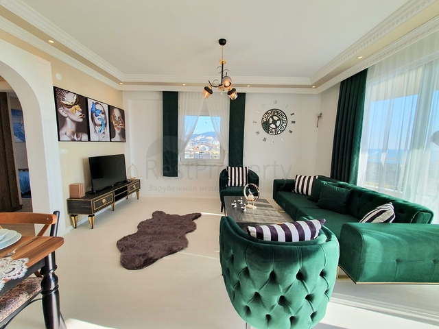 اطلالة بحر ساحرة - شقة غرفتين وصالة مفروشة  - في منطقة مهموتلار / الانيا 