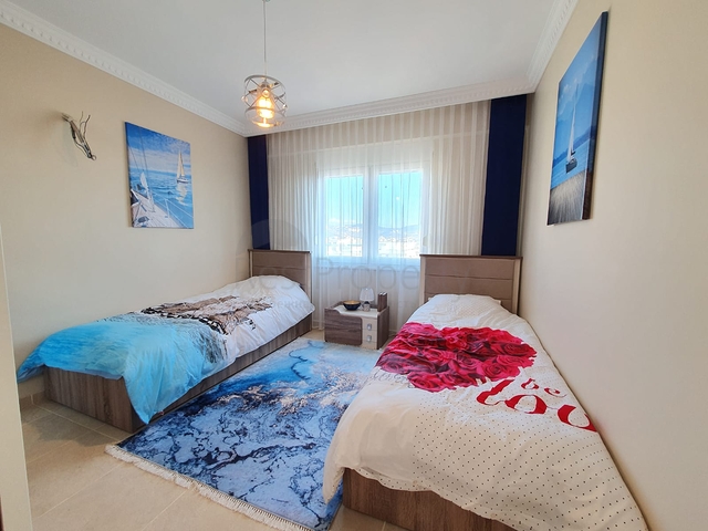 اطلالة بحر ساحرة - شقة غرفتين وصالة مفروشة  - في منطقة مهموتلار / الانيا 