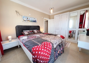 اطلالة بحر ساحرة - شقة غرفتين وصالة مفروشة  - في منطقة مهموتلار / الانيا 