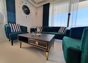 اطلالة بحر ساحرة - شقة غرفتين وصالة مفروشة  - في منطقة مهموتلار / الانيا 