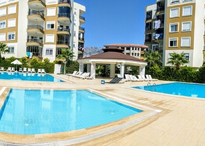 شقة بغرفة نوم واحدة في مجمع 450 متر من البحر في أنطاليا