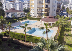 شقة بغرفة نوم واحدة في مجمع 450 متر من البحر في أنطاليا