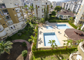 شقة بغرفة نوم واحدة في مجمع 450 متر من البحر في أنطاليا