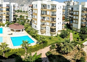 شقة بغرفة نوم واحدة في مجمع 450 متر من البحر في أنطاليا