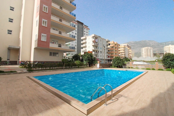 اطلالة بحر - شقة غرفة وصالة - مفروشة -ضمن مجمع سكني - مهموتلار / الانيا 