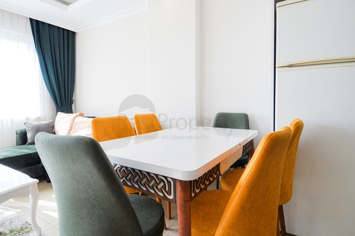 اطلالة بحر - شقة غرفة وصالة - مفروشة -ضمن مجمع سكني - مهموتلار / الانيا 