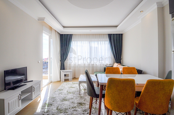 اطلالة بحر - شقة غرفة وصالة - مفروشة -ضمن مجمع سكني - مهموتلار / الانيا 